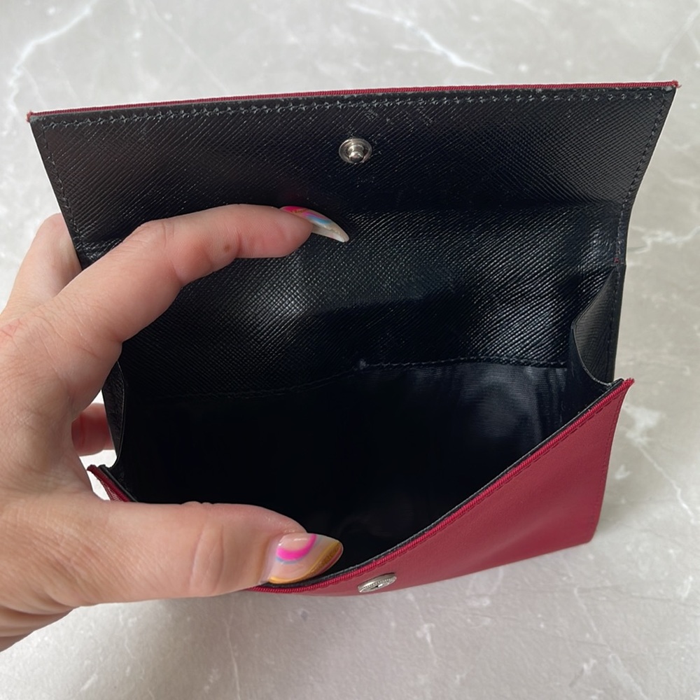 Prada RARE Red Nylon Logo Oversized Trifold Wallet - Picture 9 of 17